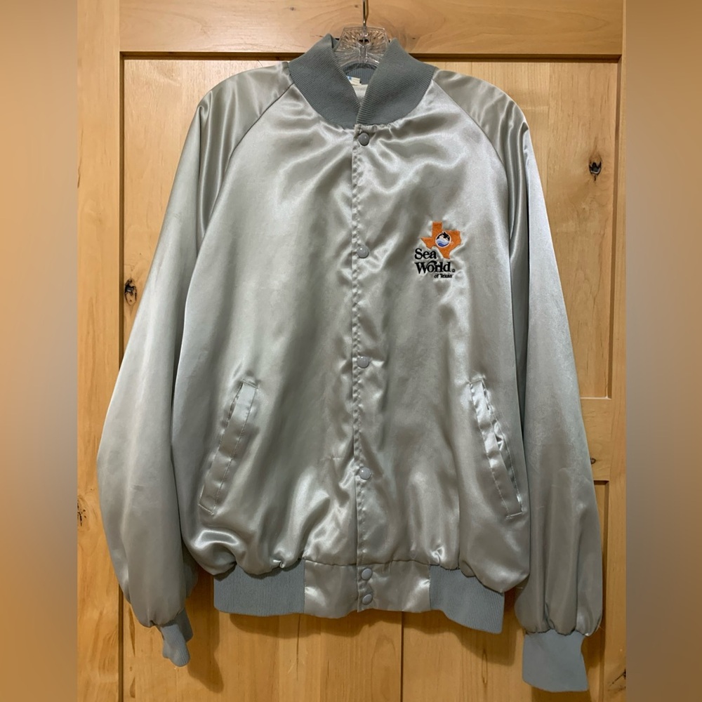 Seaworld Of Texas Bomber Jacket Silver XL